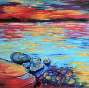 Original Expressionism Seascape Paintings by Elizabeth Cox