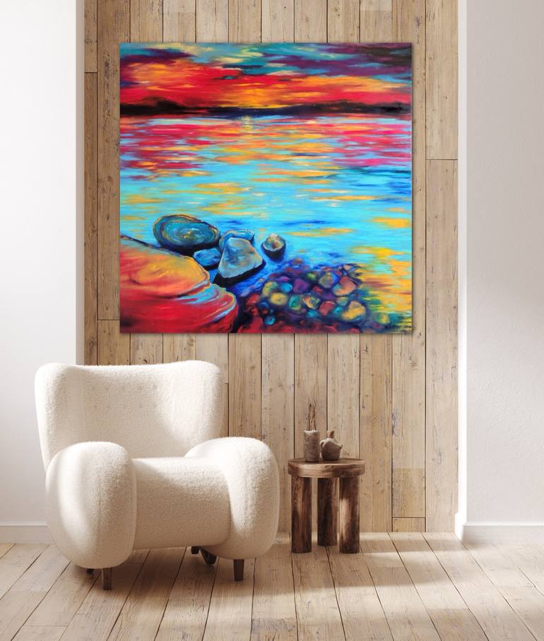 Original Contemporary Seascape Painting by Elizabeth Cox