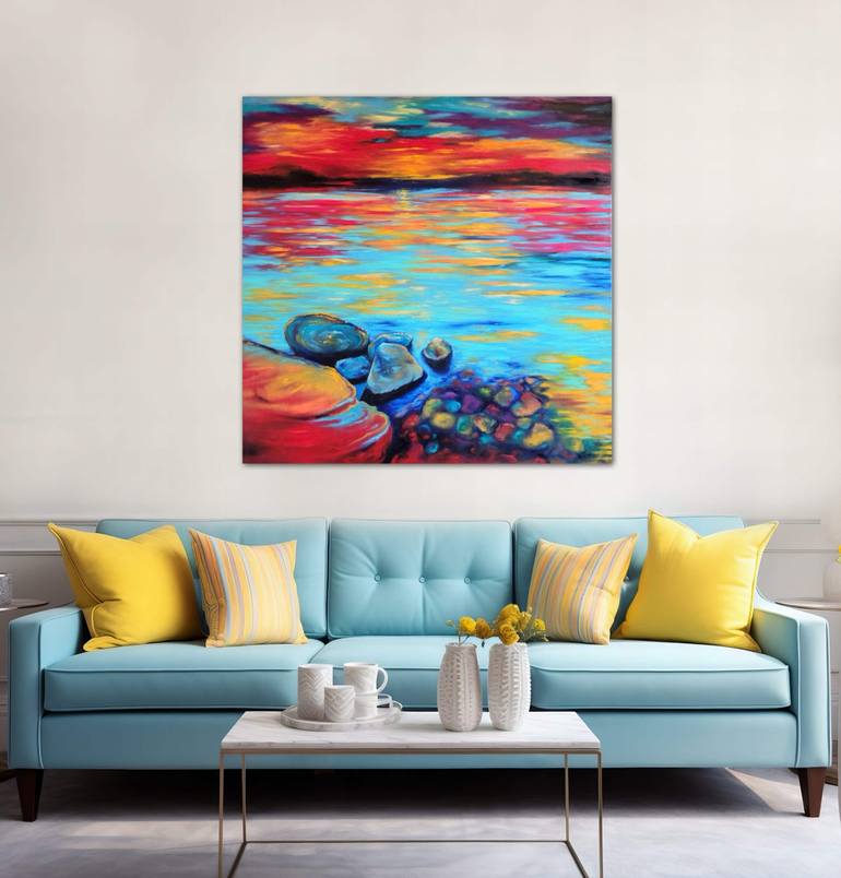 Original Contemporary Seascape Painting by Elizabeth Cox