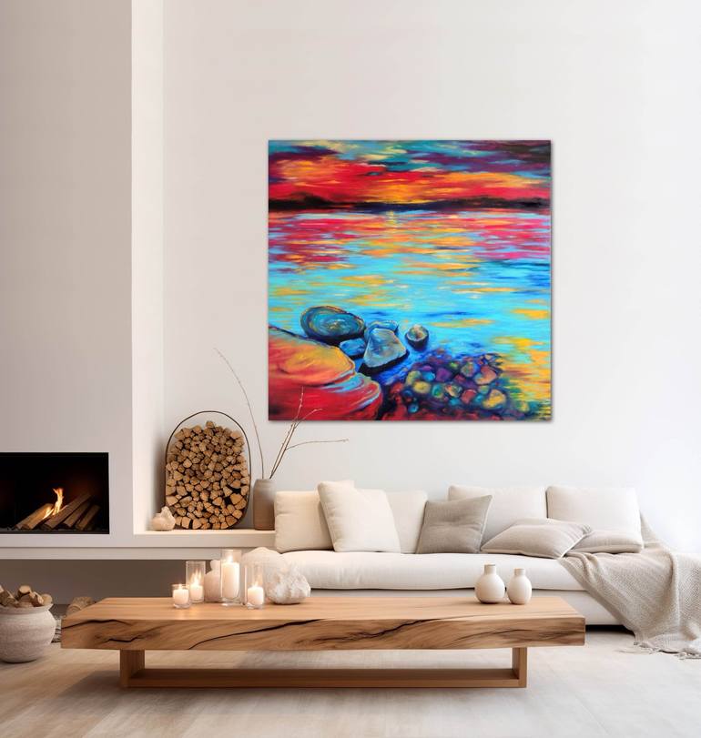 Original Contemporary Seascape Painting by Elizabeth Cox