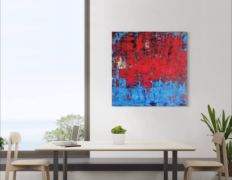 Original Abstract Expressionism Abstract Painting by Elizabeth Cox