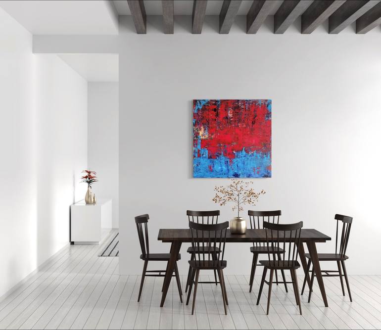 Original Abstract Expressionism Abstract Painting by Elizabeth Cox