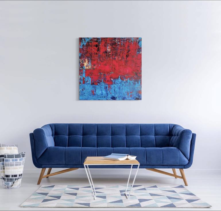 Original Abstract Expressionism Abstract Painting by Elizabeth Cox