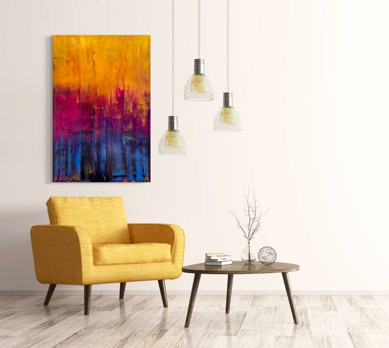 Original Abstract Expressionism Abstract Painting by Elizabeth Cox