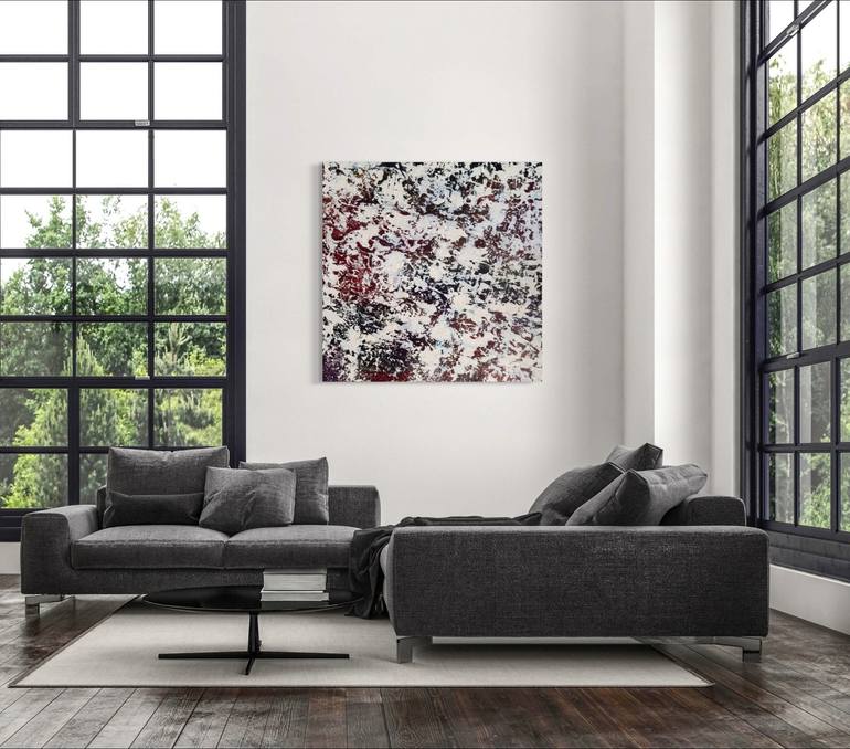 Original Abstract Expressionism Abstract Painting by Elizabeth Cox