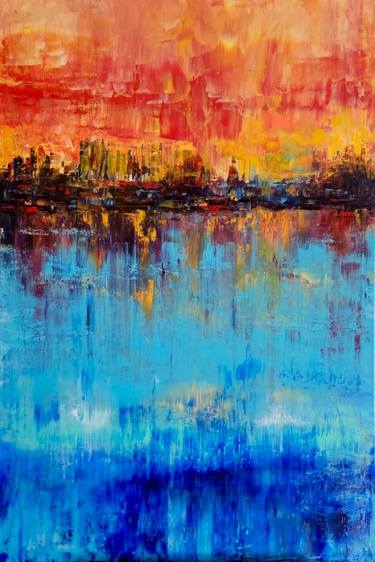 Original Abstract Seascape Paintings by Elizabeth Cox