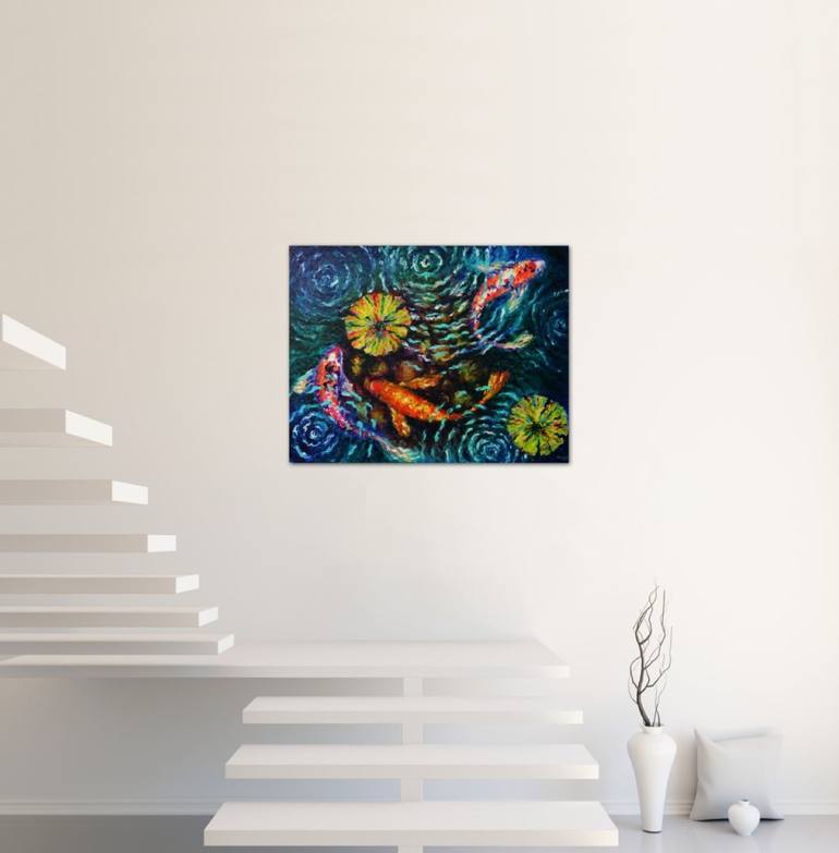 Original Fish Painting by Elizabeth Cox