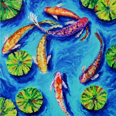 Original Fine Art Fish Paintings by Elizabeth Cox