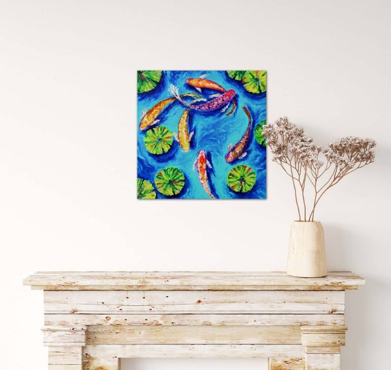 Original Fine Art Fish Painting by Elizabeth Cox