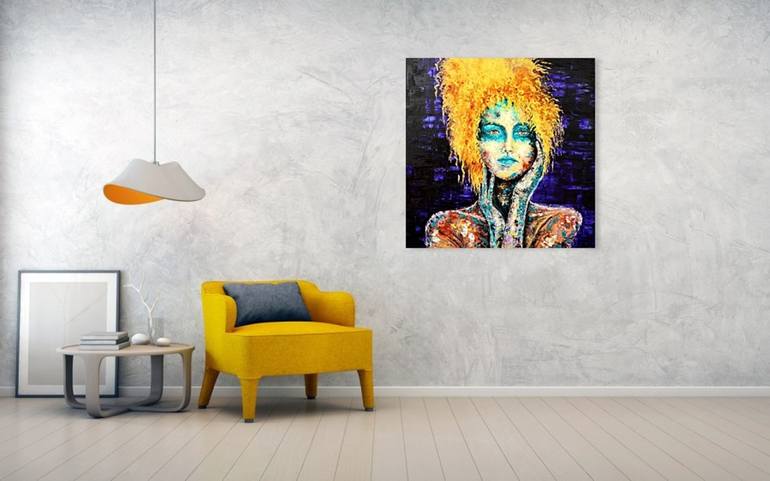 Original Expressionism Women Painting by Elizabeth Cox