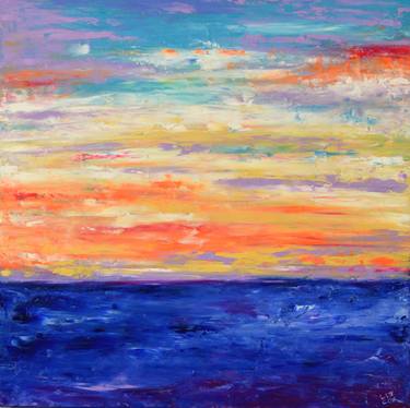 Print of Abstract Seascape Paintings by Elizabeth Cox