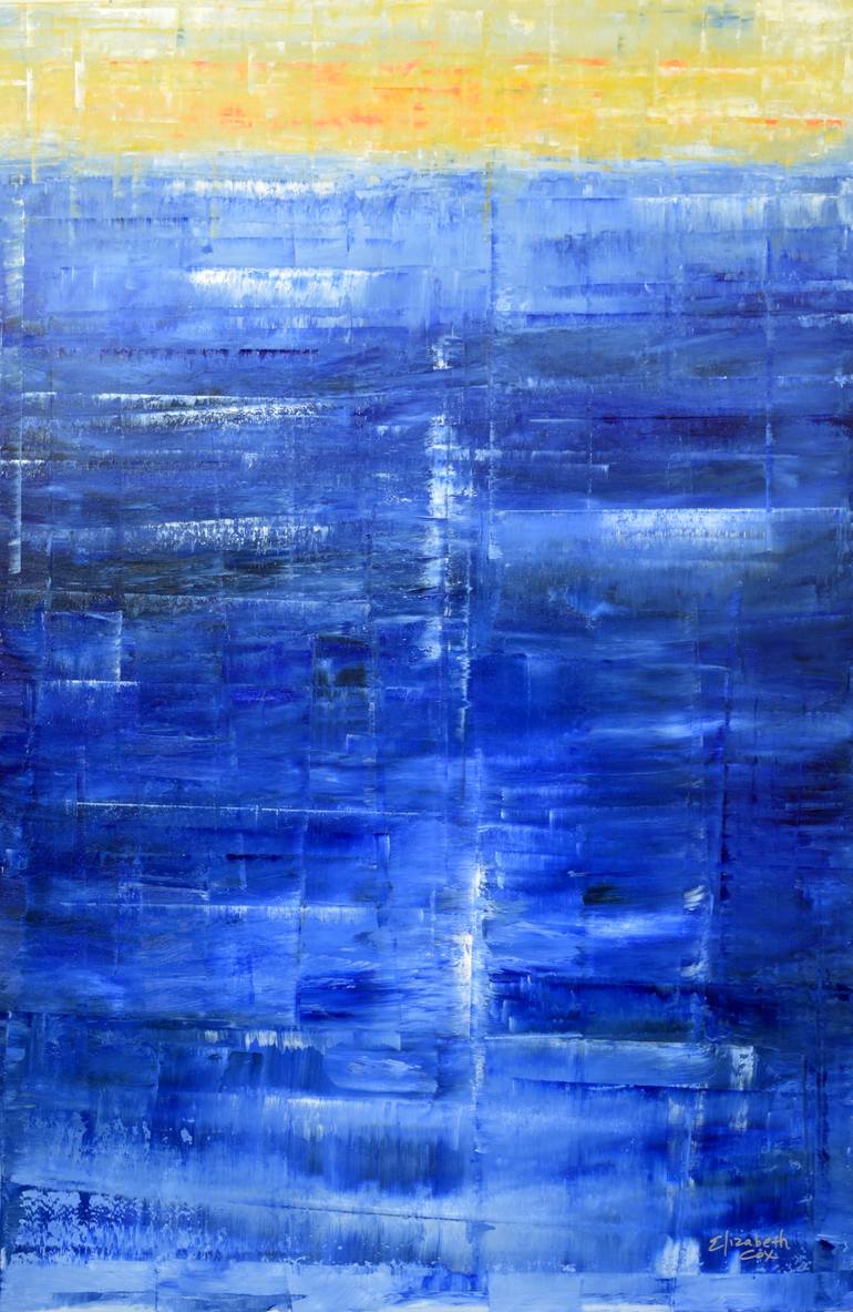 Original Fine Art Abstract Paintings by Elizabeth Cox