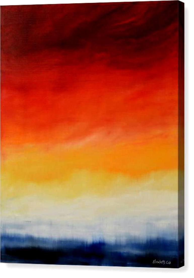 Original Abstract Seascape Painting by Elizabeth Cox