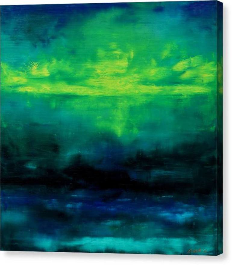 Original Abstract Seascape Painting by Elizabeth Cox