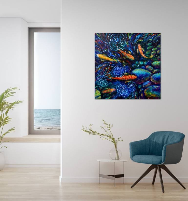 Original Fish Painting by Elizabeth Cox