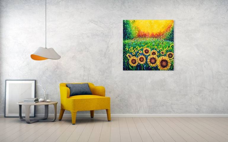 Original Abstract Landscape Painting by Elizabeth Cox