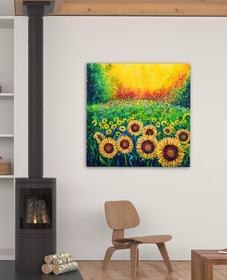 Original Abstract Landscape Painting by Elizabeth Cox