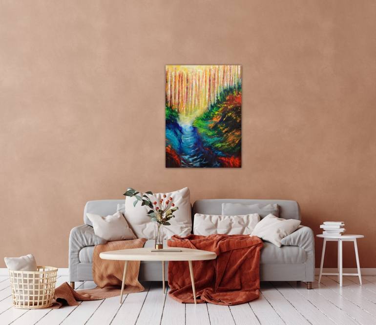 Original Abstract Landscape Painting by Elizabeth Cox