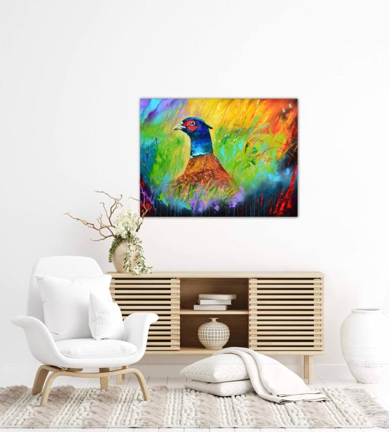 Original Abstract Animal Painting by Elizabeth Cox