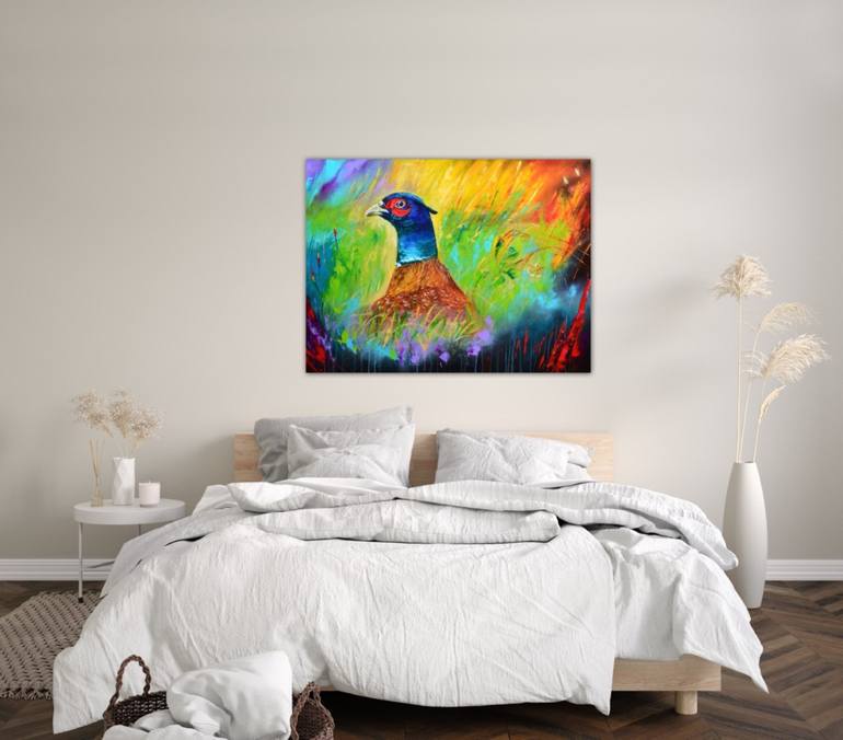 Original Abstract Animal Painting by Elizabeth Cox
