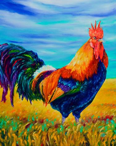 Original Fine Art Animal Paintings by Elizabeth Cox