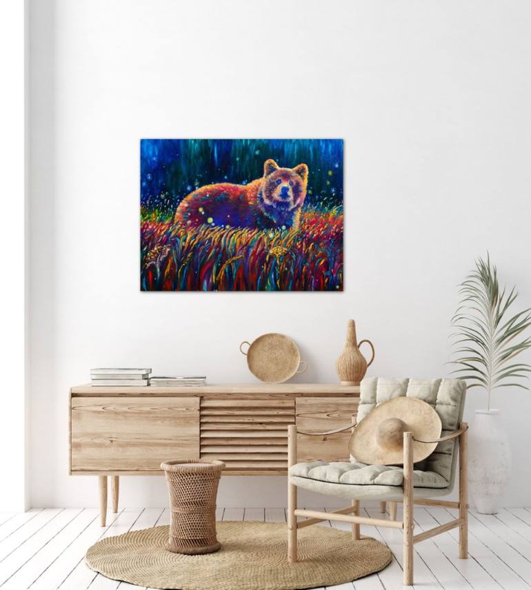 Original Expressionism Animal Painting by Elizabeth Cox