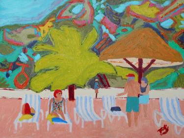 Original Expressionism Beach Paintings by William Tully