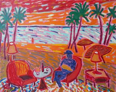 Original Expressionism Beach Paintings by William Tully