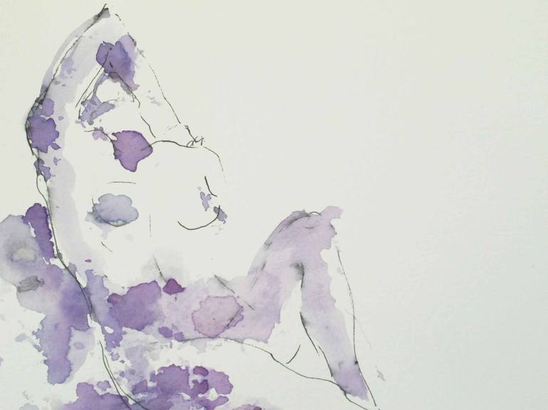 Original Figurative Nude Drawing by francesca messina