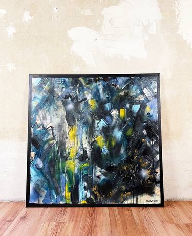 Original Abstract Expressionism Abstract Paintings by SNOWED IN