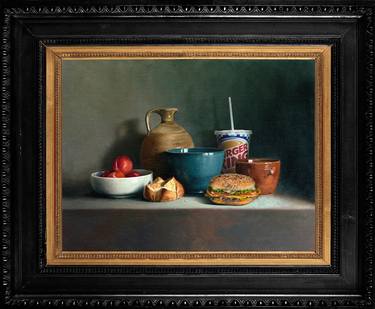 Original Fine Art Still Life Mixed Media by Regis Allouet