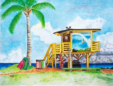 Original Beach Painting by Tiffani Morris