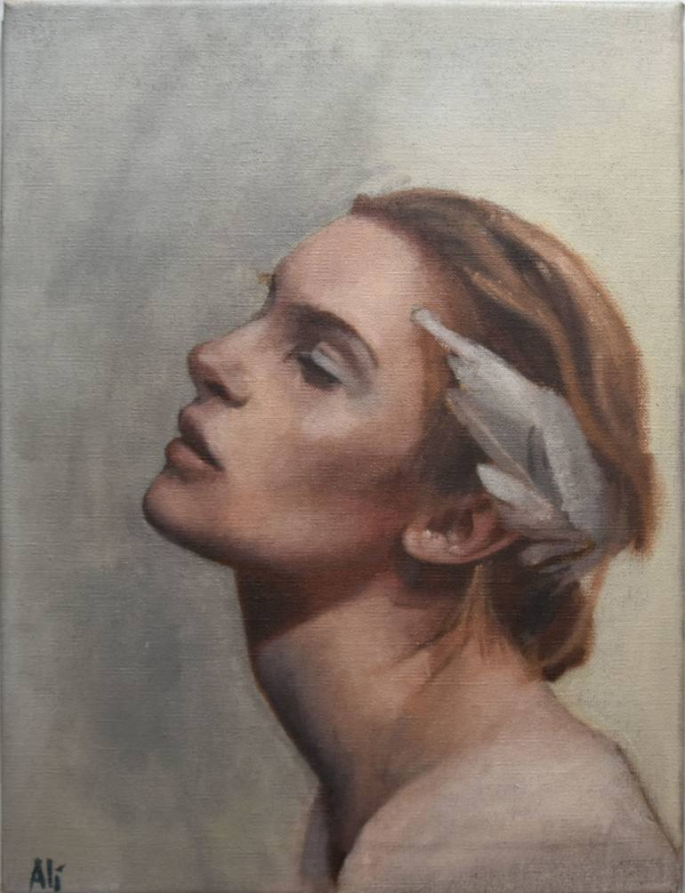 Original Portrait Painting by paola ali