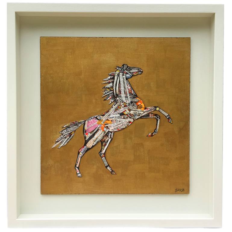 Original Abstract Animal Collage by Georgea Blakey