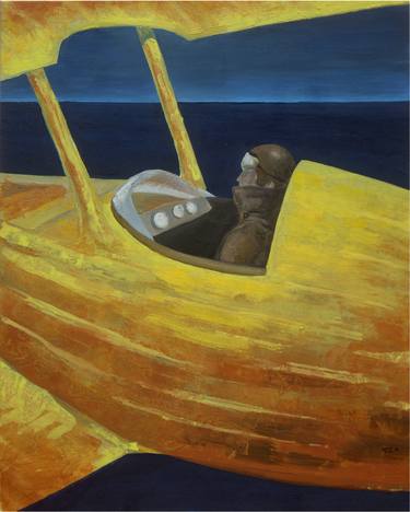 Print of Figurative Airplane Paintings by Jorge Ríos