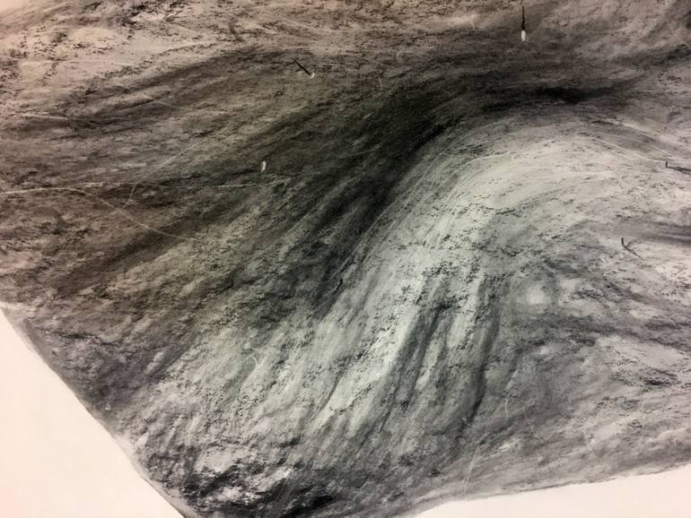 Original Abstract Landscape Drawing by Emir Zenón Gómez Farah