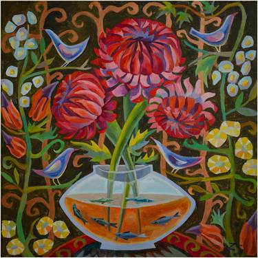 Original Fine Art Botanic Paintings by Zoriana Shymko