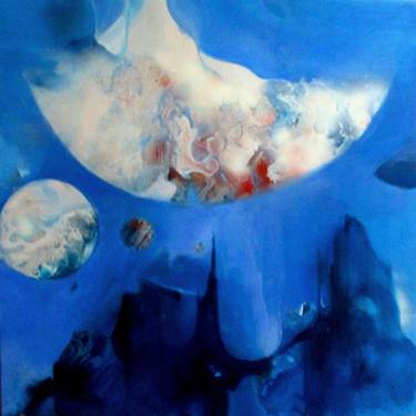 Original Fine Art Outer Space Paintings by Margaret Szubert