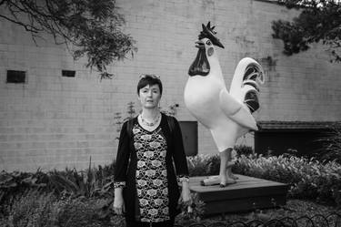 Woman with giant chicken, Liberty, NY - Limited Edition 1 of 20 thumb
