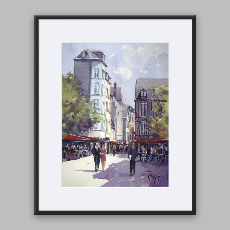 Original Architecture Painting by Tyl Destoop