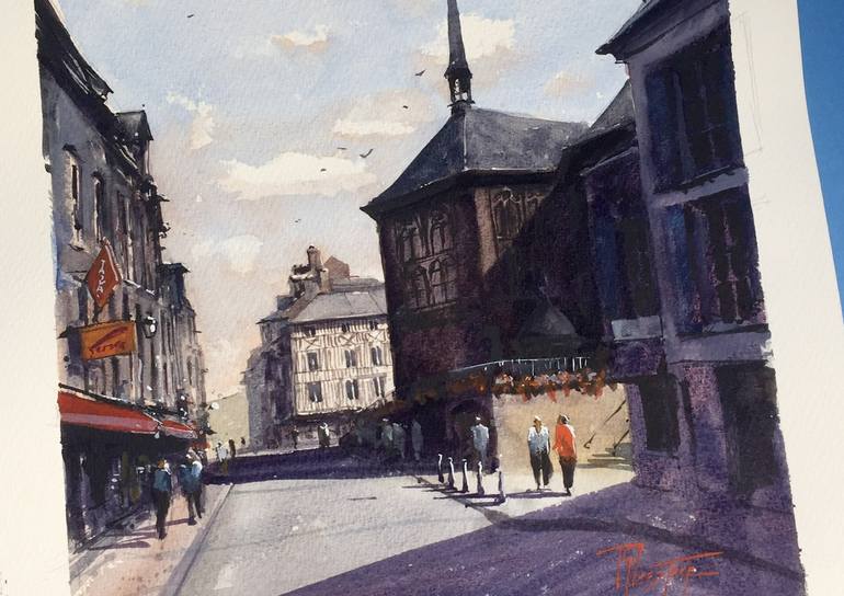 Original Impressionism Cities Painting by Tyl Destoop