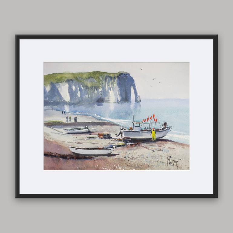 Original Impressionism Seascape Painting by Tyl Destoop