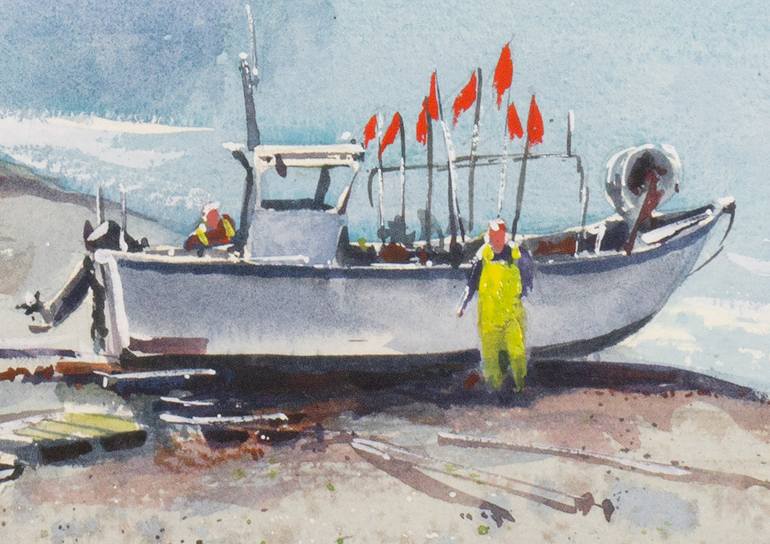 Original Impressionism Seascape Painting by Tyl Destoop