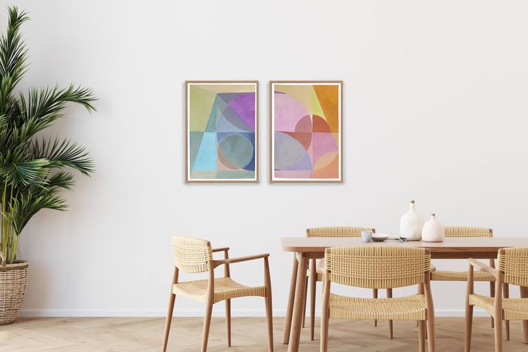 Original Geometric Painting by Kind of Cyan