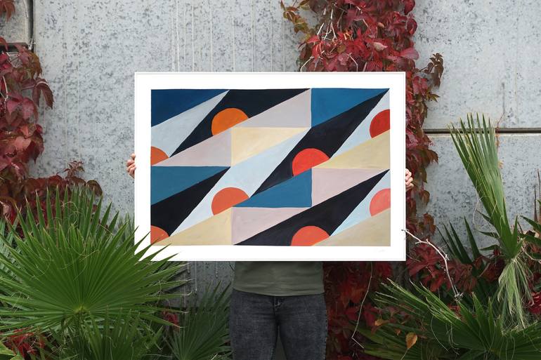 Original Art Deco Patterns Painting by Kind of Cyan