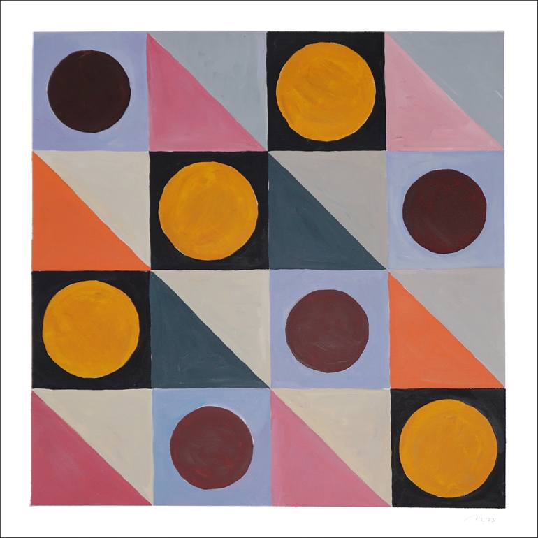Original Abstract Patterns Paintings by Kind Of Cyan