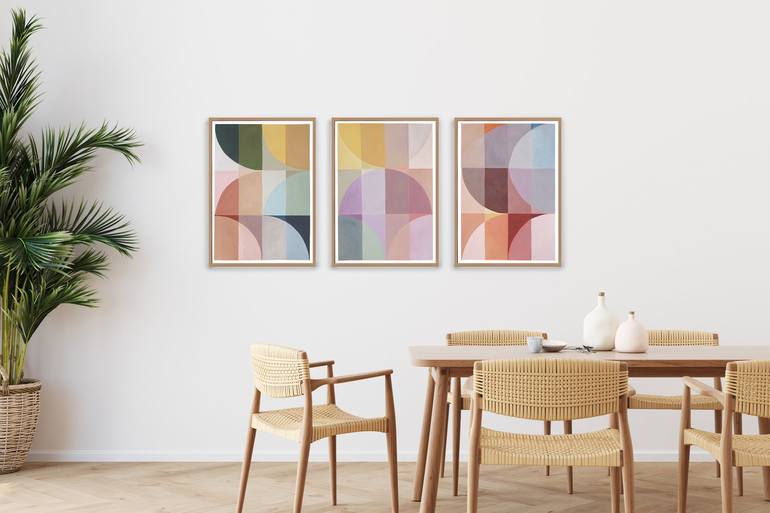 Original Geometric Painting by Kind of Cyan