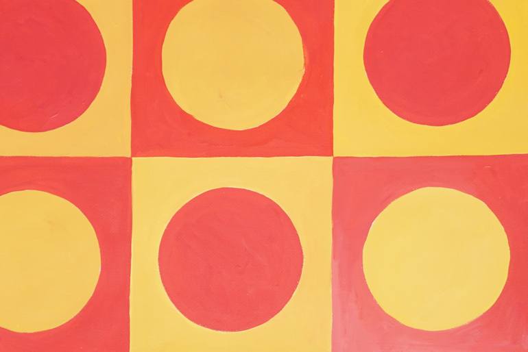 Original Abstract Geometric Painting by Kind Of Cyan