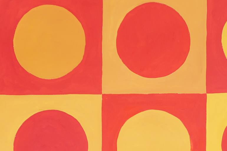 Original Abstract Geometric Painting by Kind Of Cyan