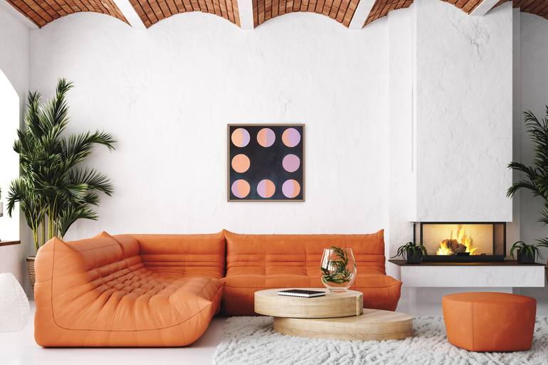 Original Abstract Geometric Painting by Kind Of Cyan